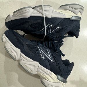 New Balance 9060 Dark Blue and White Athletic Shoes